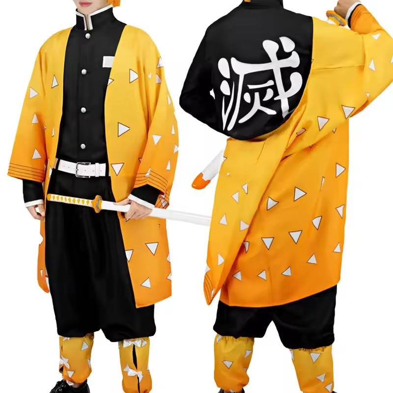 Men'S Kimono Accessories - Kostium Cosplay Anime Agatsuma Zenitsu, peruka,