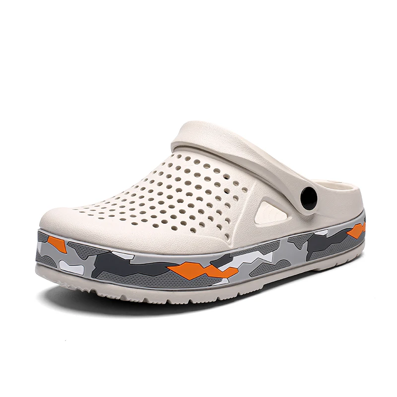 Men Accessories For Beach - Letnie męskie buty drewniaki kapcie męskie