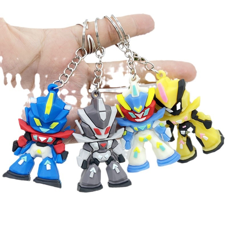 Men Accessories Bag - Silikonowy brelok Gundam, mini figurka anime