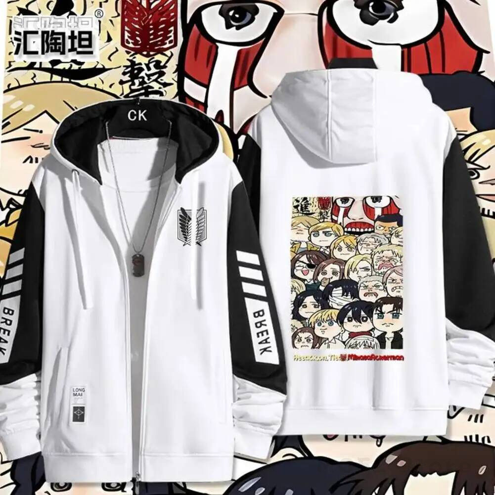 Men'S Accessories Fashion - Kurtka z nadrukiem Ackerman Levi Mikasa·Ackerman