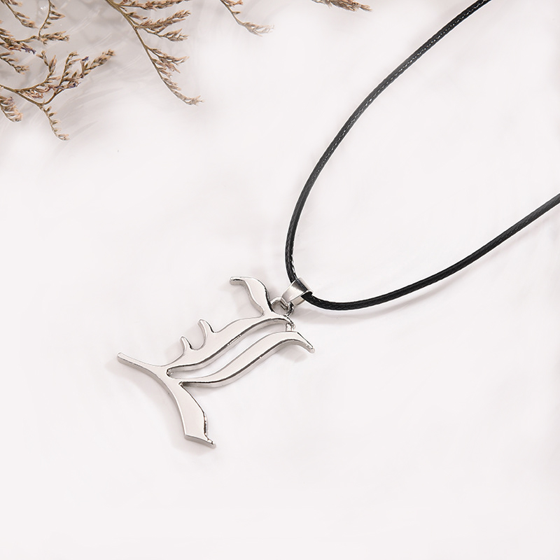 Men Accessories Logo - Anime Death Note L Logo naszyjnik