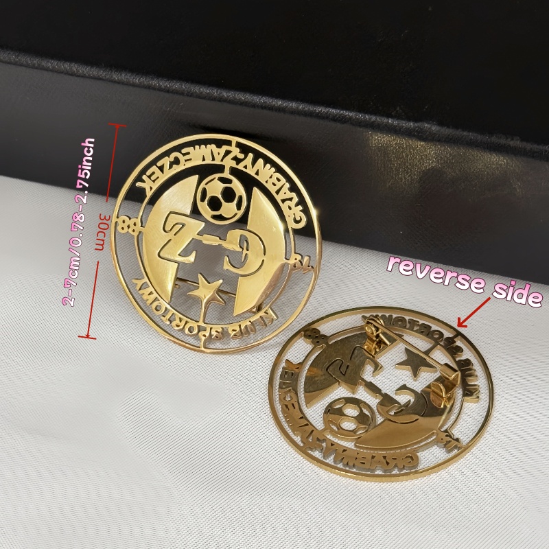 Broszka z własnym logo, prosta – Men Accessories Logo recenzja i cena
