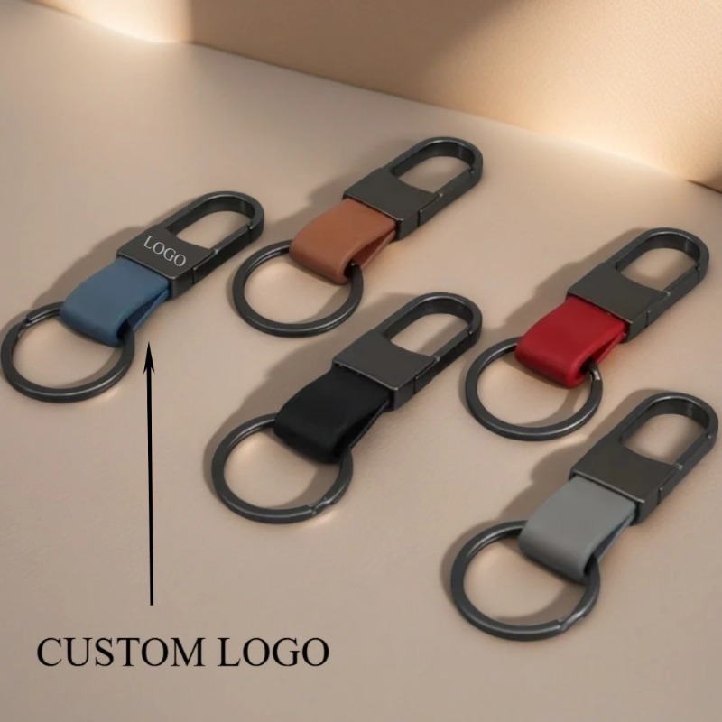 Modne skórzane breloki do kluc – Men Accessories Logo recenzja i cena