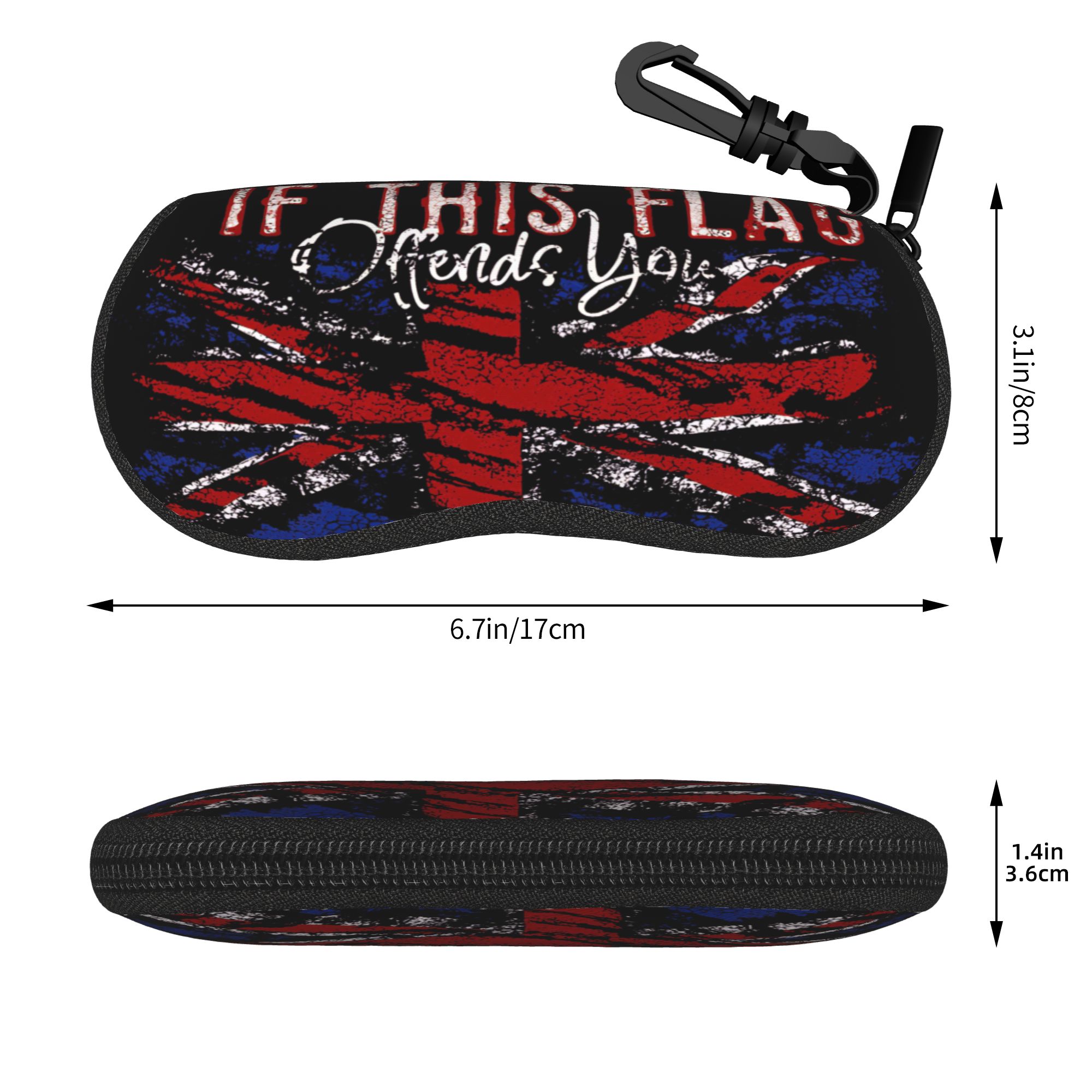 Etui na okulary z motywem bryt – Men'S Accessories Uk recenzja i cena