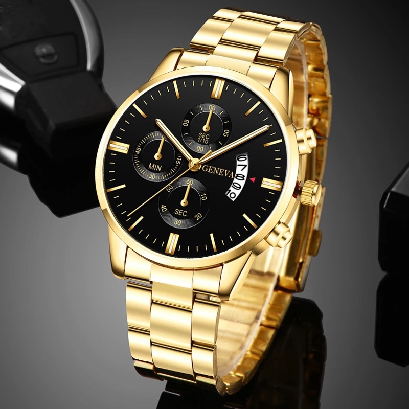 2023 moda męska złota ze zegar – Men Accessories For Wrist recenzja i cena