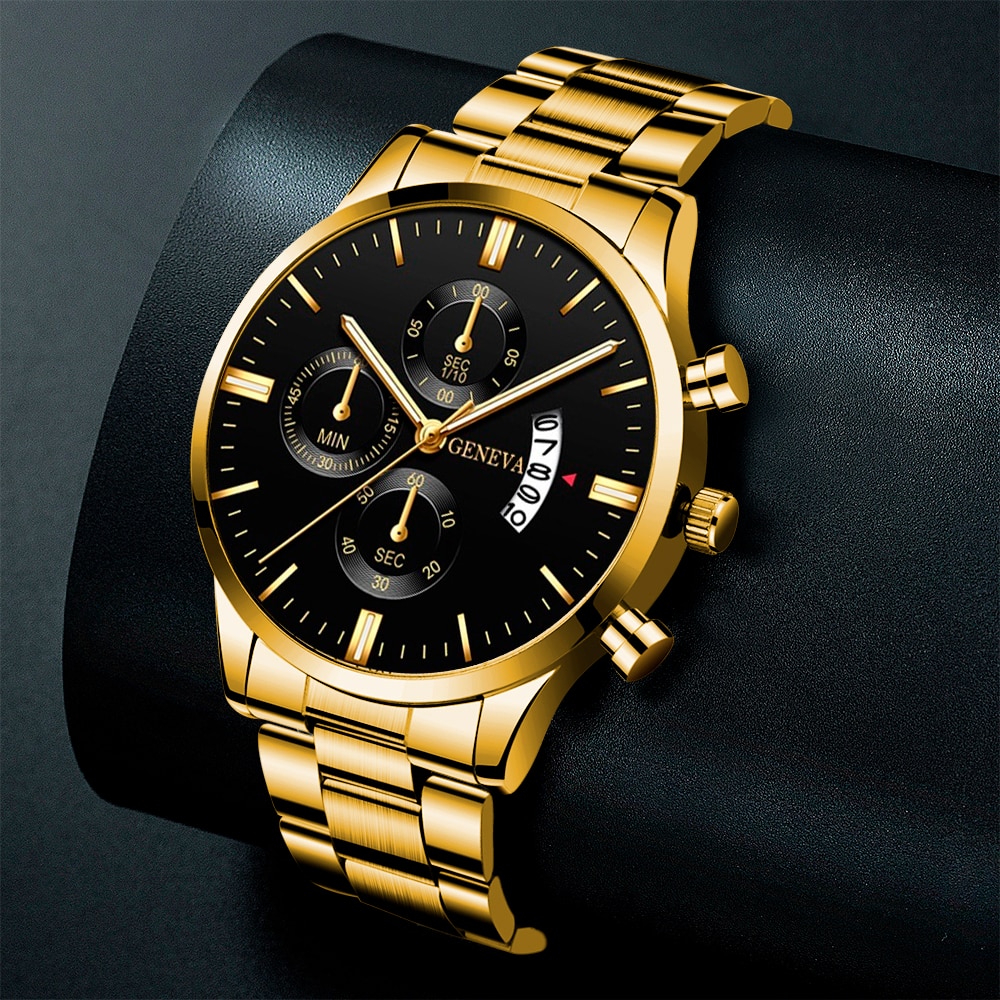 2023 moda męska złota ze zegar – Men Accessories For Wrist recenzja i cena