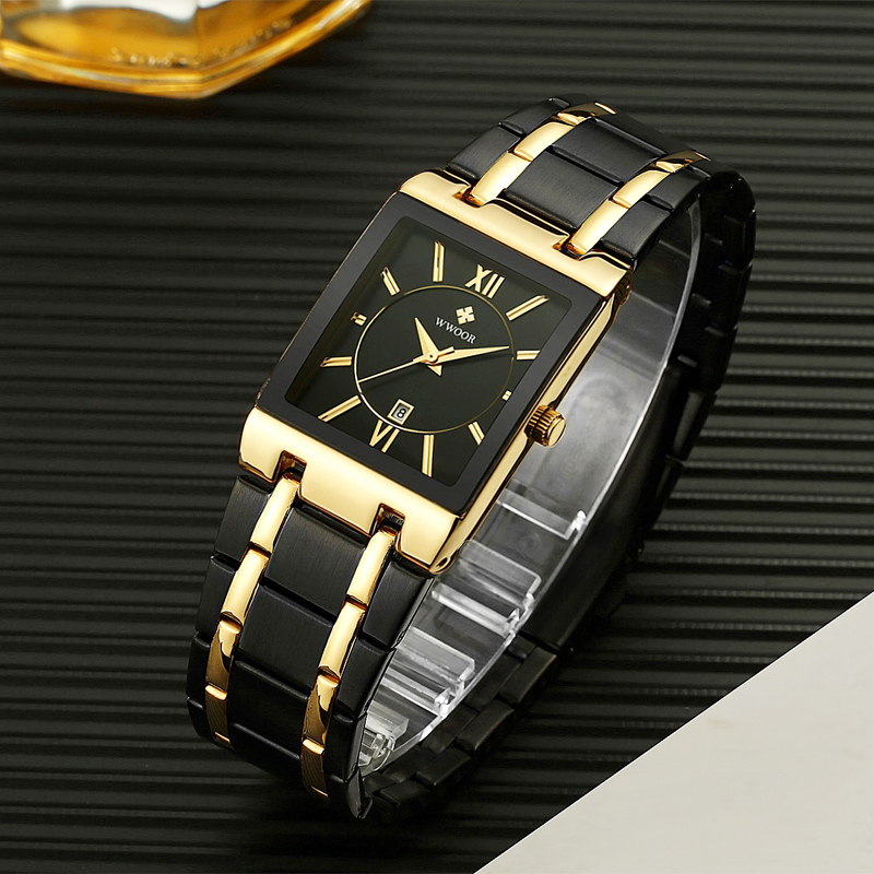 WWOOR marka luksusowa złota br – Men Accessories For Wrist recenzja i cena