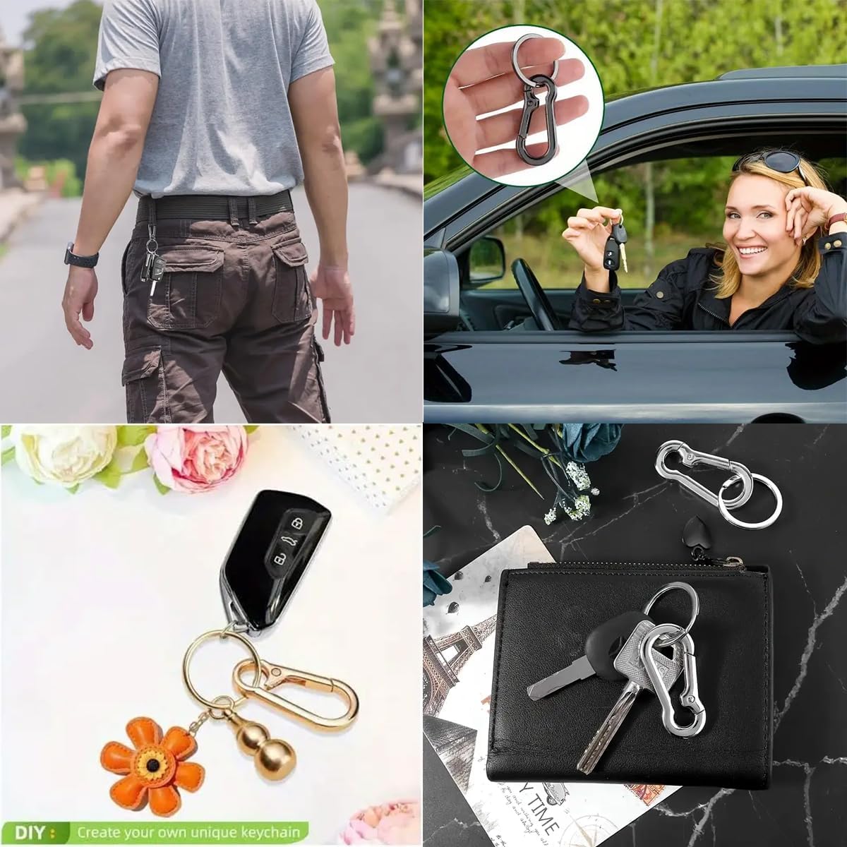 6/12/20 szt. Klipsy do kluczy  – Men Accessories Bag recenzja i cena