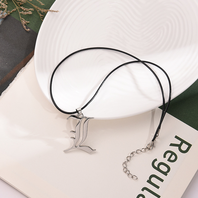 Anime Death Note L Logo naszyj – Men Accessories Logo recenzja i cena