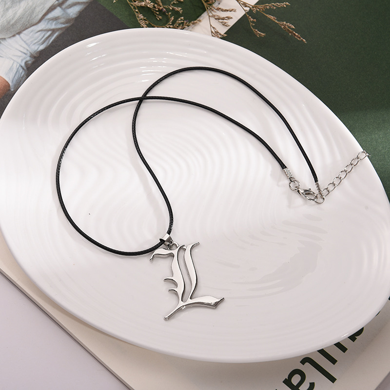 Anime Death Note L Logo naszyj – Men Accessories Logo recenzja i cena